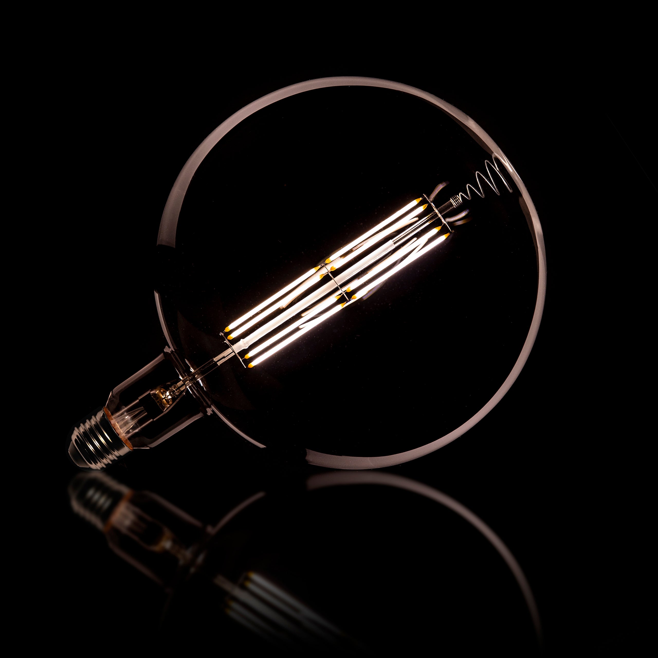 Fannur ledlamp [G200] filament globe Ø20cm / Rookgrijs glas