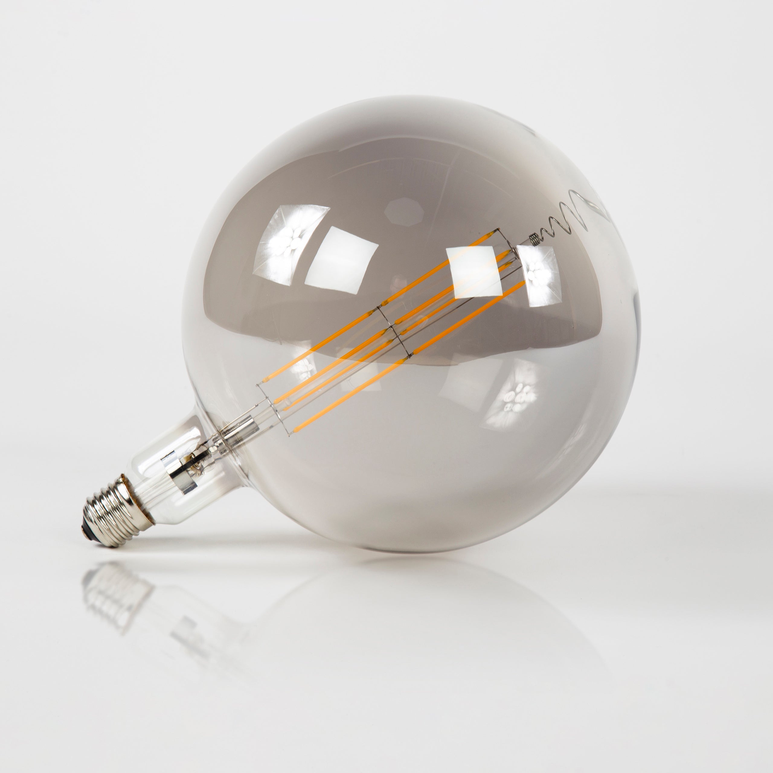 Fannur ledlamp [G200] filament globe Ø20cm / Rookgrijs glas