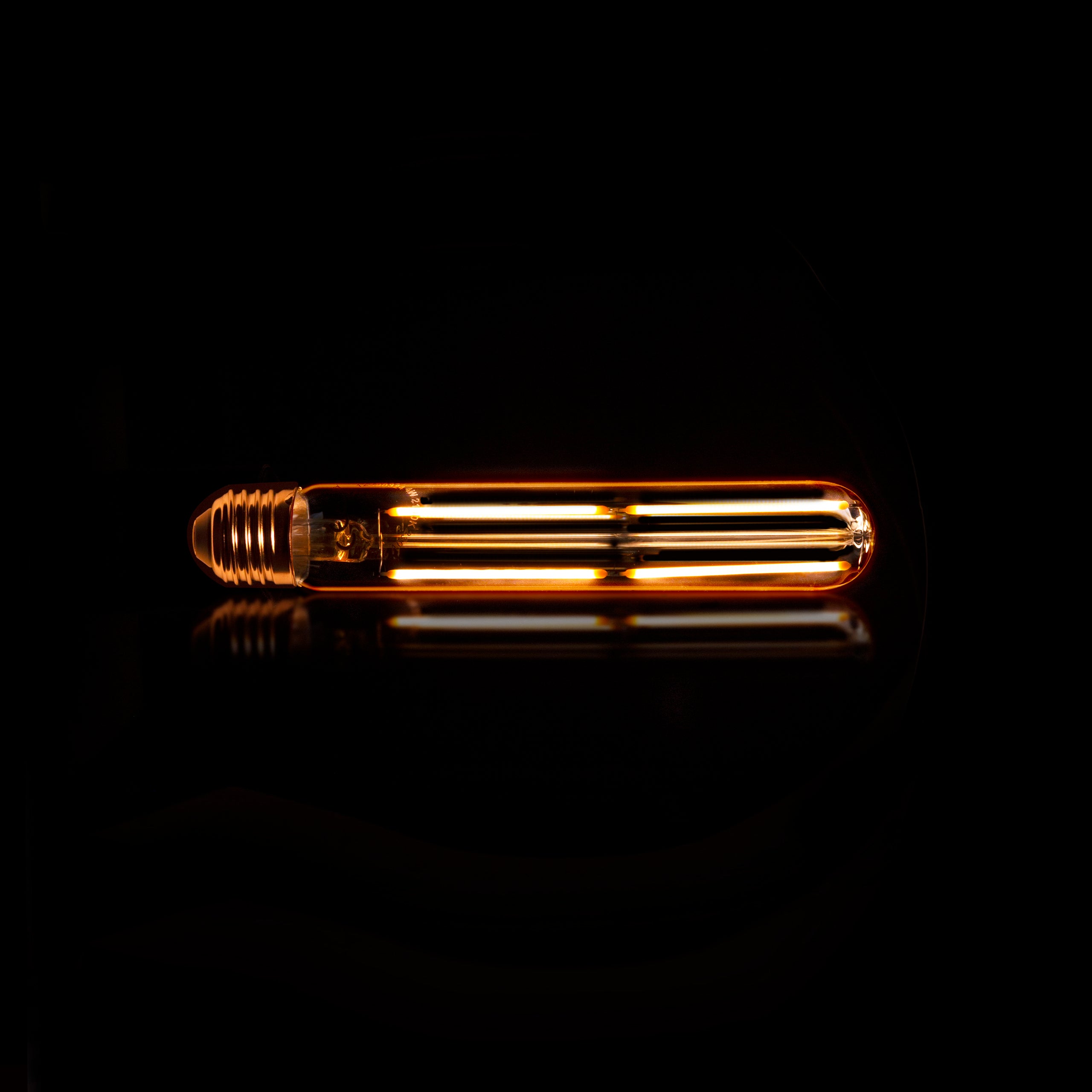 Fannur gloeilamp LED [T32-L185] buis gloeidraad / Amberkleurig glas