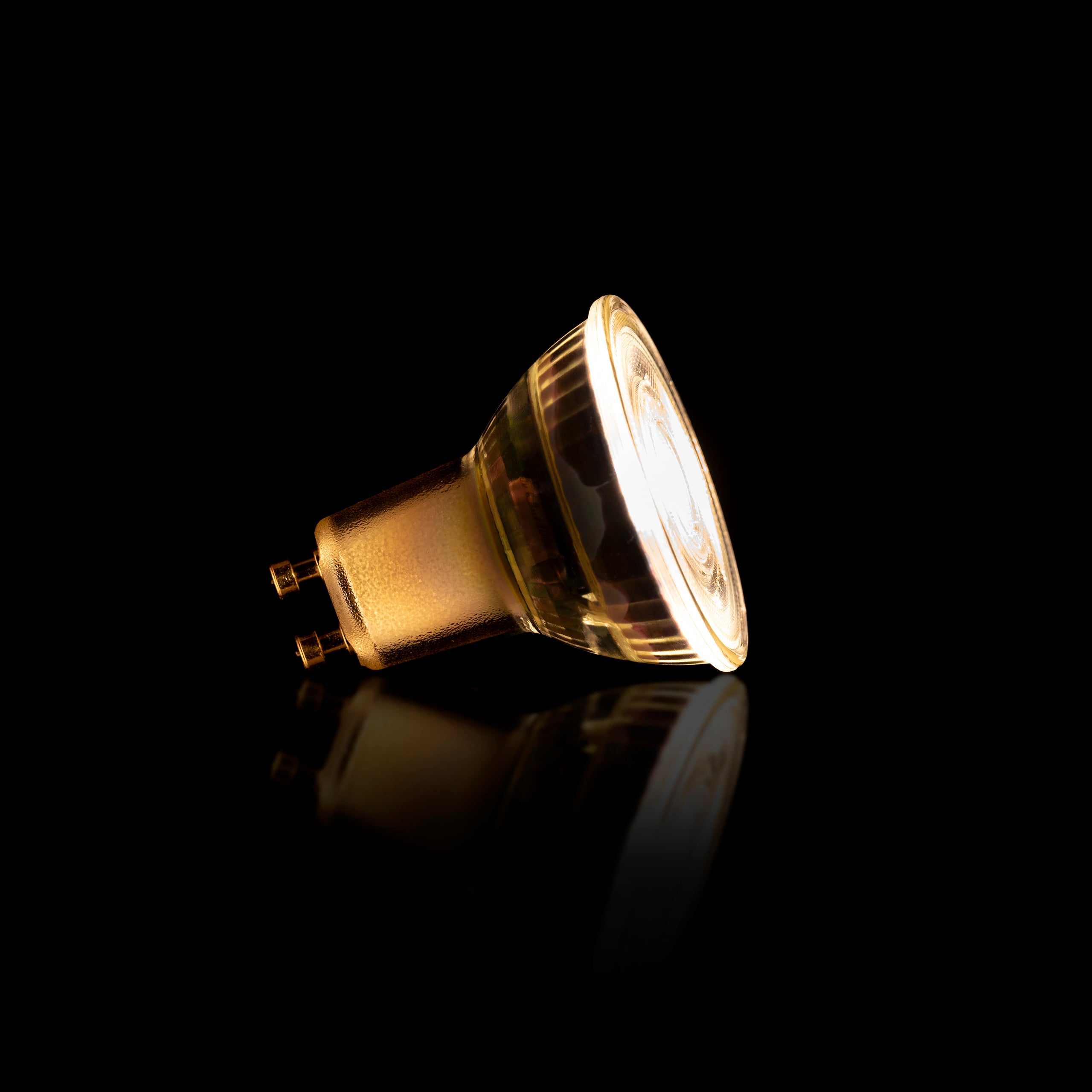 Fannur gloeilamp LED GU10 dimbaar / Transparant glas
