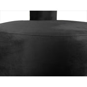 Abrazo fluwelen fauteuil zwart