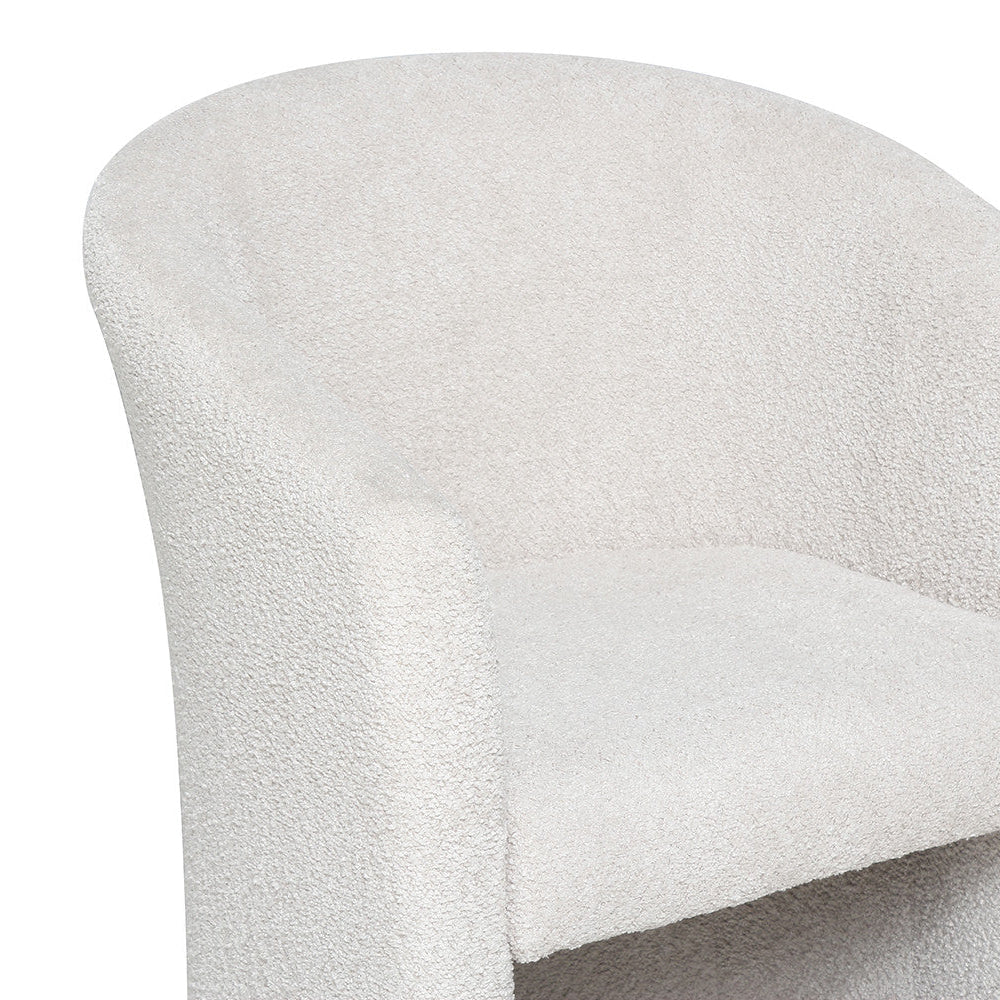 Fauteuil Charly bouclé zand