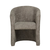 Fauteuil Charly bouclé bruin