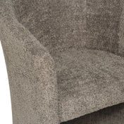 Fauteuil Charly bouclé bruin