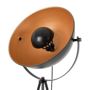 Elegante zwart-gouden driepotige staande lamp voor elke ruimte