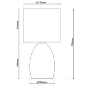 Aurum gold black table lamp