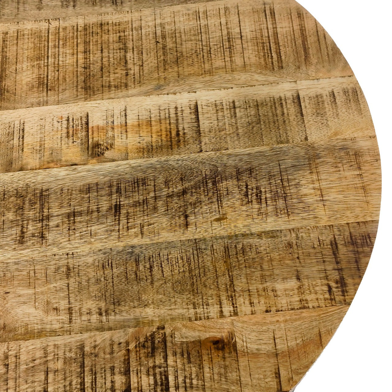 Orbita black metal coffee table