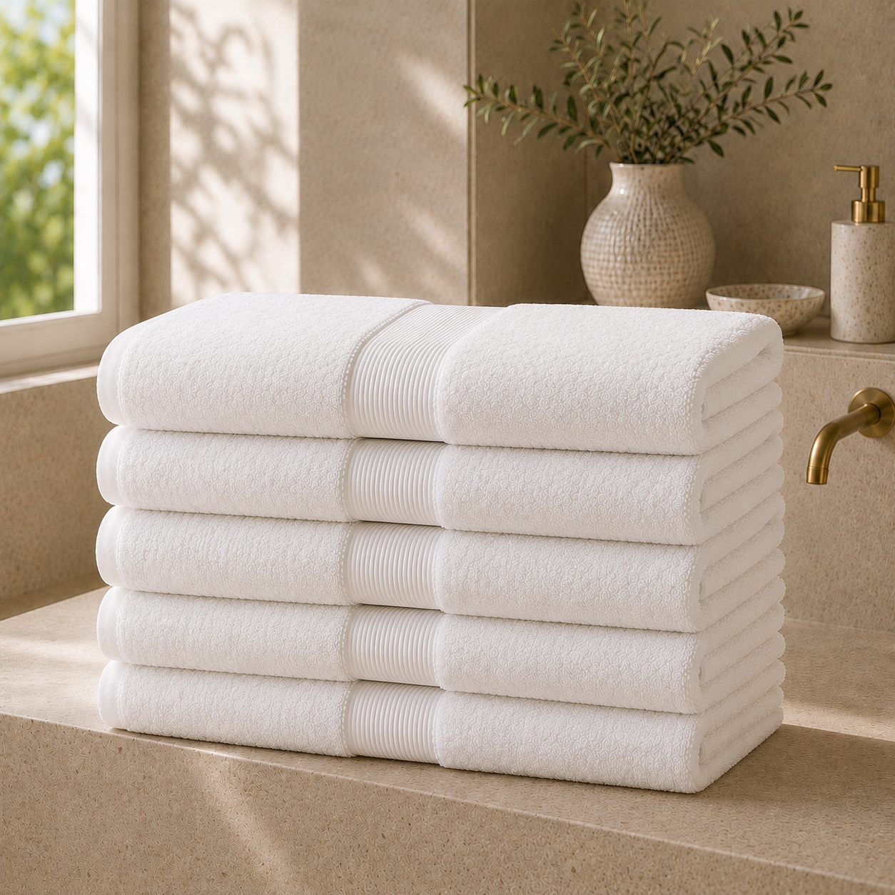 FANNUR Bath Towel Set 5-Pack