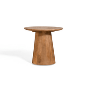 Sanne round side table – light brown mango wood