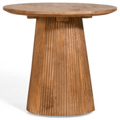 Sanne round side table – light brown mango wood