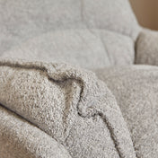 Lunara lichtgrijze stoffen fauteuil