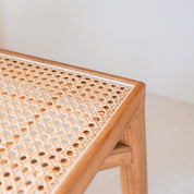 Atelier weave bruine houten kruk