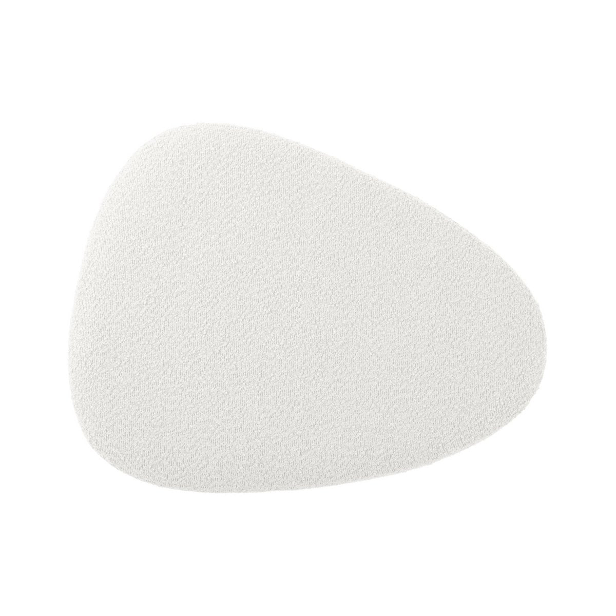 Ada witte bouclé poef