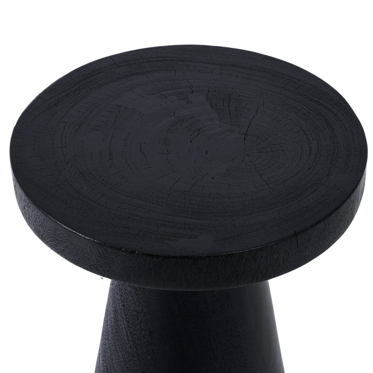 Handgemaakte Fiji-bijzettafel - Tijdloos luxe design in zwart