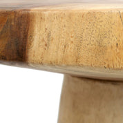 Handgemaakte luxe conische bijzettafel van hout - Artisan Design