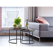 Handgemaakte luxe salontafelset in tijdloos design