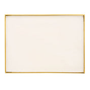 Handgemaakte luxe witte bijzettafel met goudkleurig metalen design