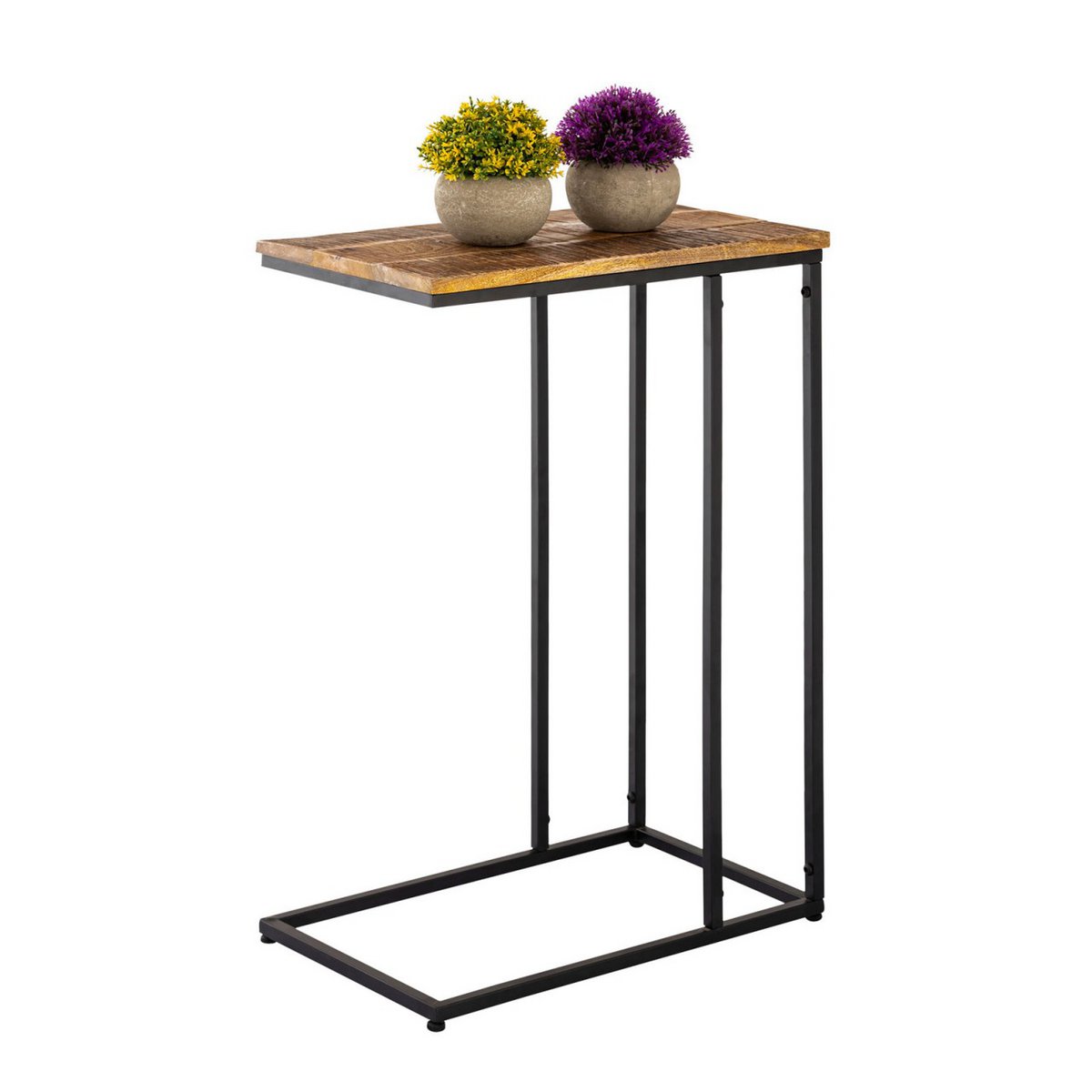 Handgemaakte Artisan Bijzettafel - Tijdloos Luxe Design 25x60cm