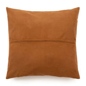 Het Vierpaneel Leren Kussenhoes - Kameel - 60x60