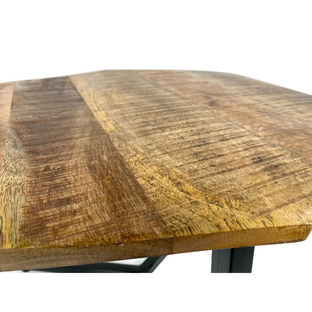 Handgemaakte Artisan Bijzettafel - Tijdloos Luxe Design in Zwart