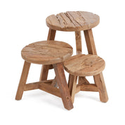 Yatai kruk van gerecycled teakhout – klein