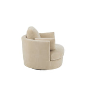 Swivello Luxe draaifauteuil – Grijs textiel & hout