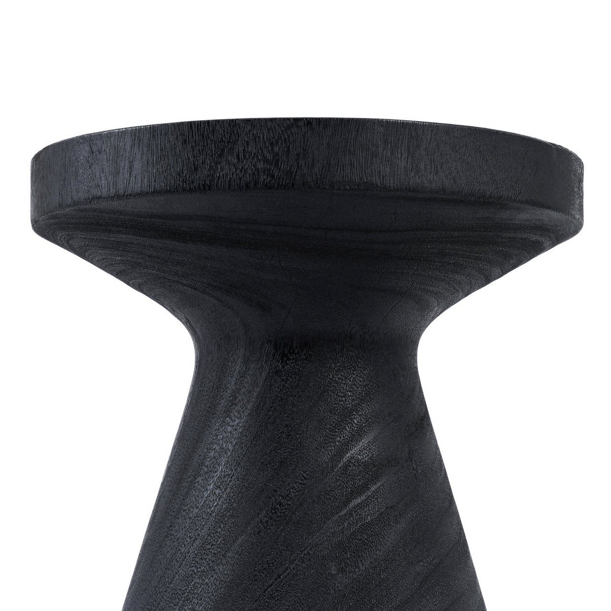Tijdloze handgemaakte luxe bijzettafel in zwart met ambachtelijk design