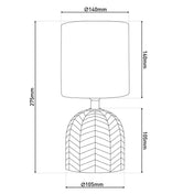 Timeless Handmade Ceramic Table Lamp with Artisan Design