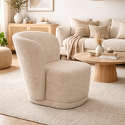Serenella beige stoffen fauteuil