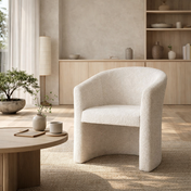 Fauteuil Charly bouclé zand